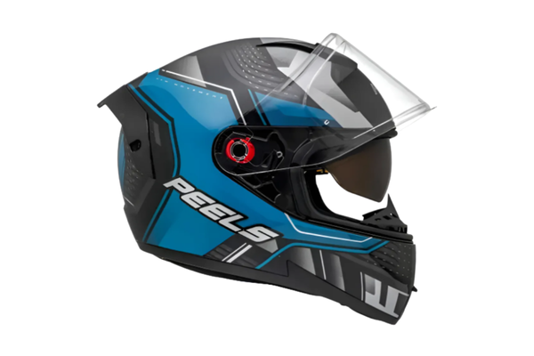 Capacete Peels Icon Pro Force Preto/Marinho com Óculos Interno