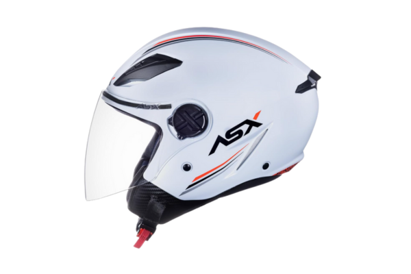 Capacete ASX City Air Branco Brilhante