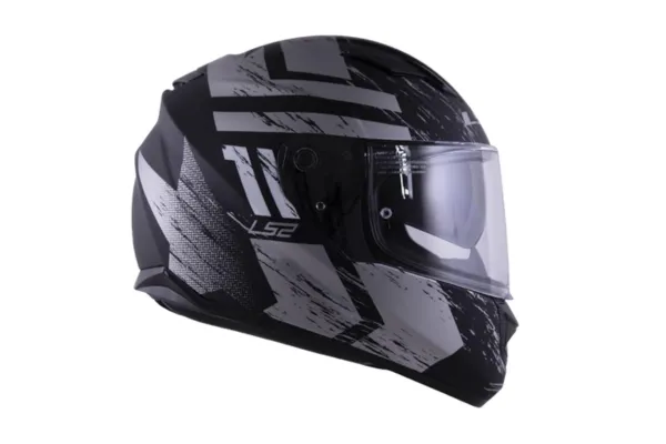 Capacete LS2 FF320 Stream Hunter Preto Fosco Titanium