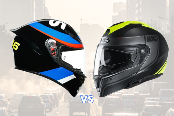 Análise e Comparação: Capacete HJC I90 vs AGV K1S