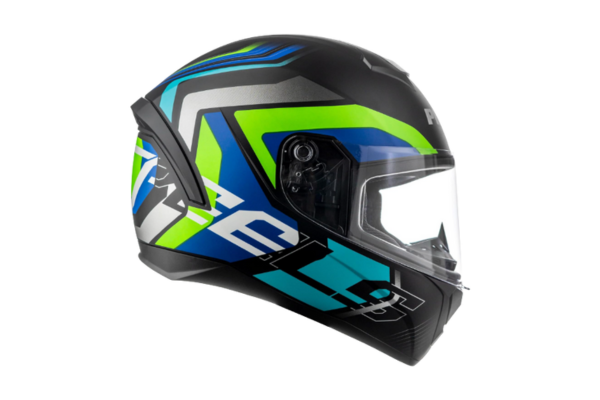 Peels Capacete Moto Fechado Spike II GTX Preto Fosco Azul