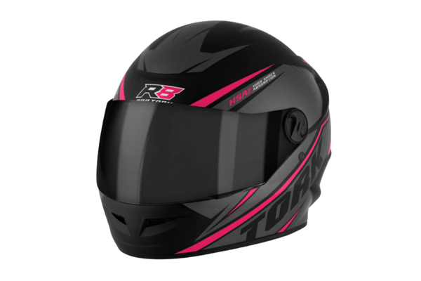 Capacete fechado Pro Tork R8 Rosa com viseira fumê