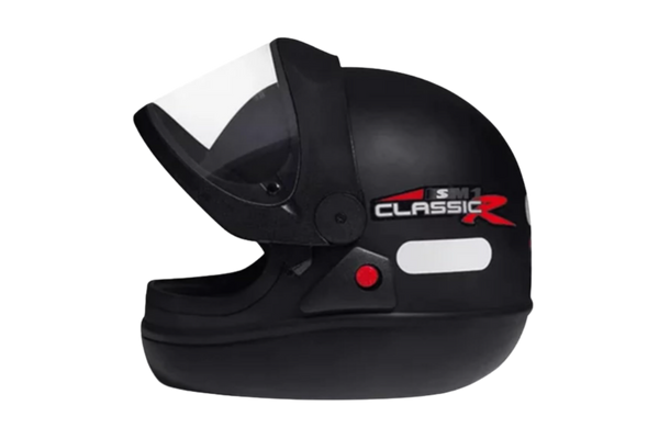 Capacete San Marino Classic preto fosco
