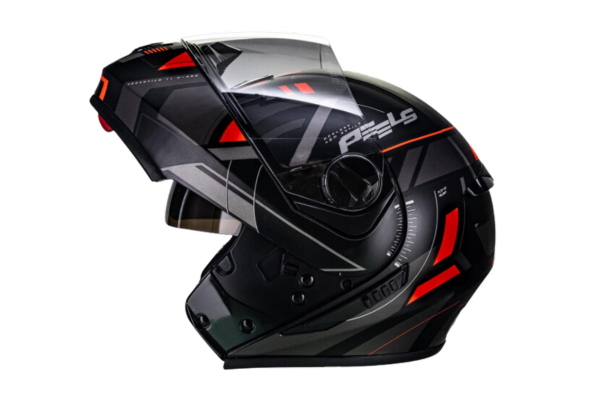 Capacete Peels U-RB2 Dynamic Preto Vermelho Fosco