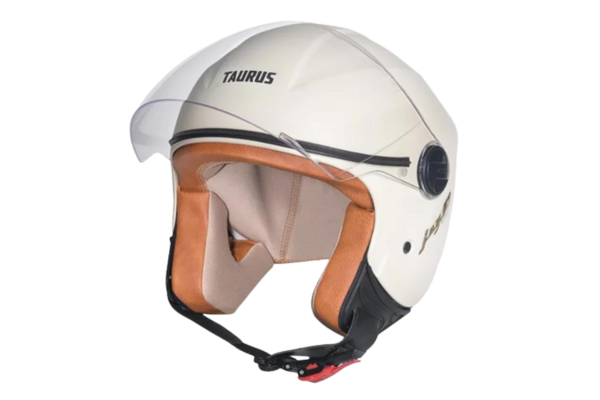 San Marino Capacete Aberto Joy 23 By Taurus Bege Couro Adulto Unissex - Motociclismo