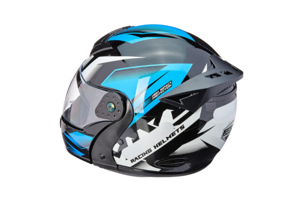 Capacete Robocop Escamoteável MIXS Gladiator Storm 62 Azul