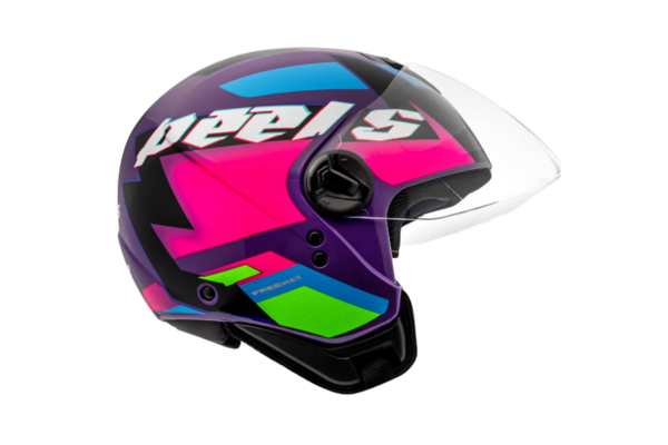 Peels Capacete Moto Aberto Freeway Hype Roxo/Pink 54