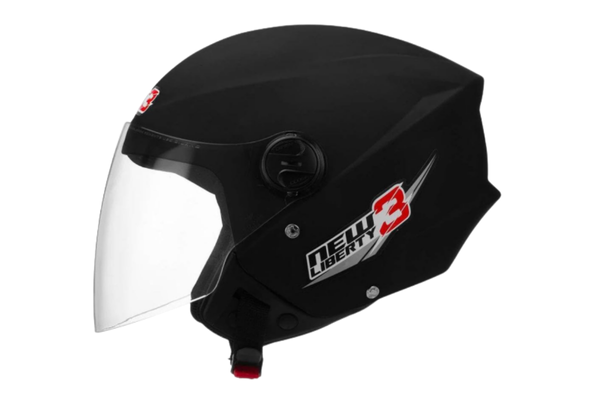 CAPACETE ABERTO PRO TORK NEW LIBERTY 3 SOLID PRETO FOSCO TAM. 60