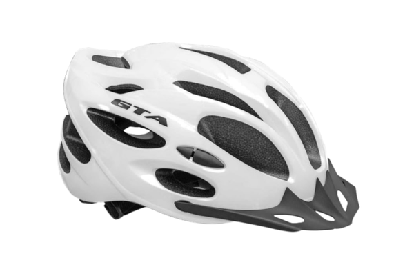 Capacete Bike Ciclismo Branco MTB Start GTA Sinalizador Traseiro