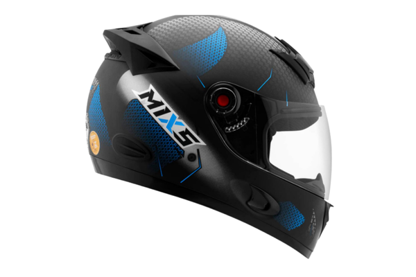 Capacete Fechado Mixs MX5 Blaze Brilhante Tam. 58 Azul