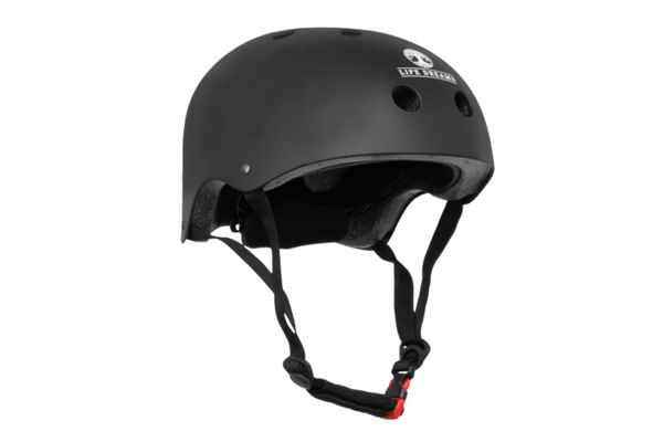 Capacete Skate Preto Fosco Patins Patinete Bicicleta Catraca Ajustável Spin Life Dreams