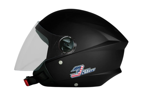 CAPACETE ABERTO PRO TORK NEW LIBERTY 3 ELITE FOSCO PRETO FOSCO