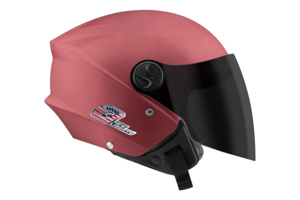 CAPACETE ABERTO PRO TORK NEW LIBERTY 3 ELITE FOSCO ROSA TAM. 56 VIS. FUMÊ