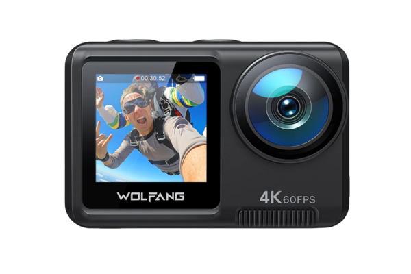 Câmera de Ação WOLFANG GA420 4K 60FPS 24MP WiFi Câmera à Prova d'Água Subaquática EIS 3.0