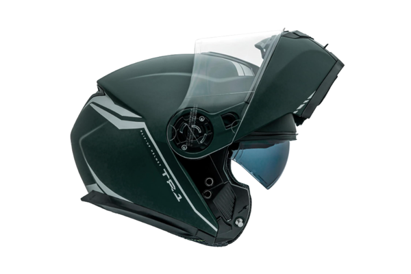 Capacete Articulado Robocop Peels Tr1 Nkd Verde Escamoteavel