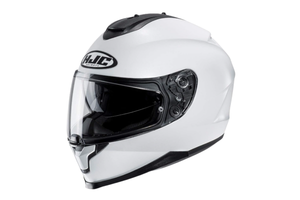 Capacete HJC C70 branco com viseira interna