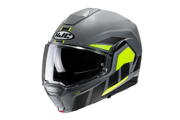Capacete Hjc I100 180 Beis Cinza Preto E Verde 56