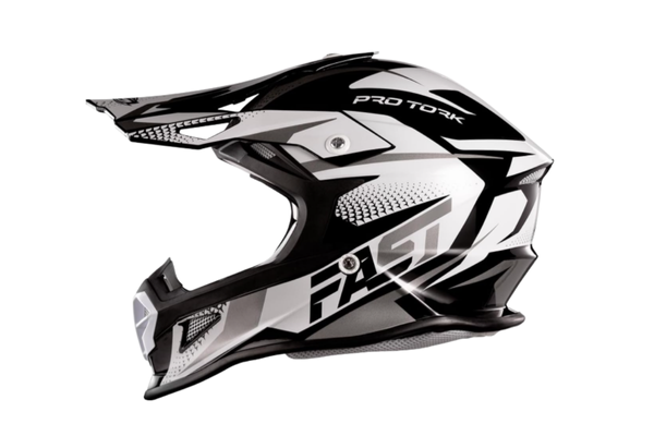 Capacete Motocross Fast Tech Limited Edition 56 Branco/Cinza 56
