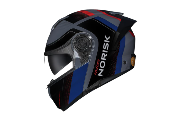 Capacete Norisk Force II Kore Preto e Azul Tamanho:60