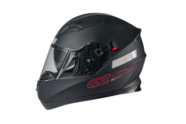 Capacete Texx G2 Solido Preto/Vermelho 60