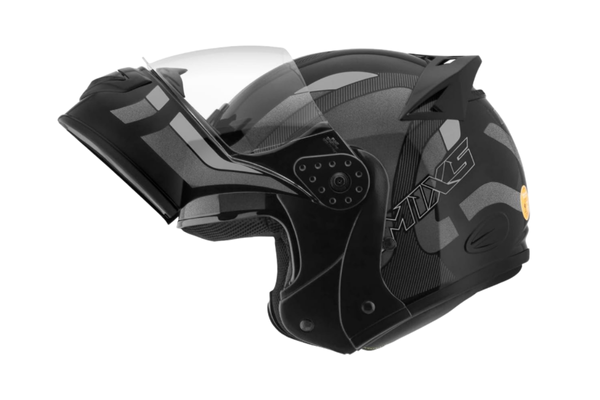 Capacete de Moto Mixs MX Gladiator Articulado Escamoteável Robocop