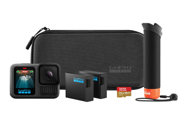 GoPro HERO13 Black Bundle - Kit com Câmera de Ação à Prova d'água 10m