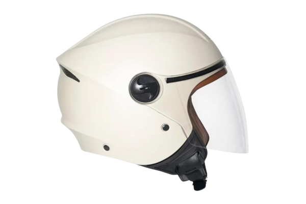 San Marino Capacete Aberto Joy 23 By Taurus Bege Couro
