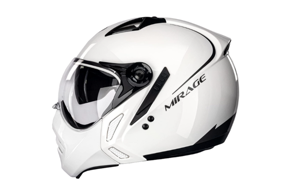 peels Capacete Aberto Moto Mirage Classic Branco/Grafite 58