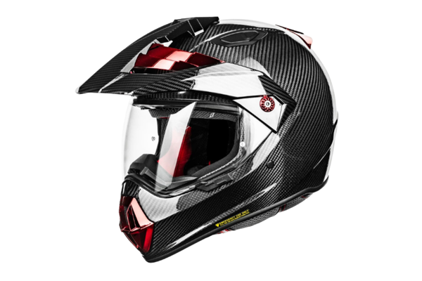 Capacete De Aventura Para Motocicleta Snell M2020D Fibra Carbono, Rosto Inteiro
