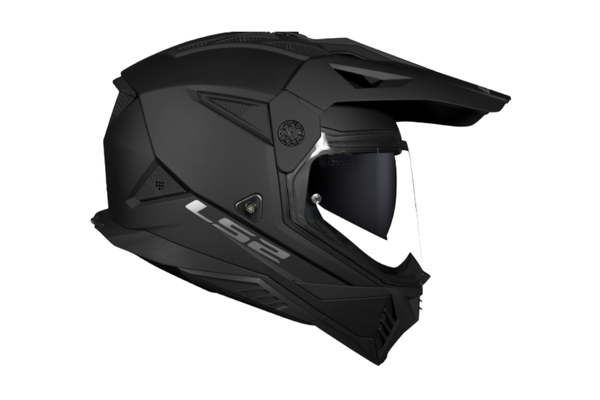 Capacete Ls2 MX 702 Monocolor Preto Fosco