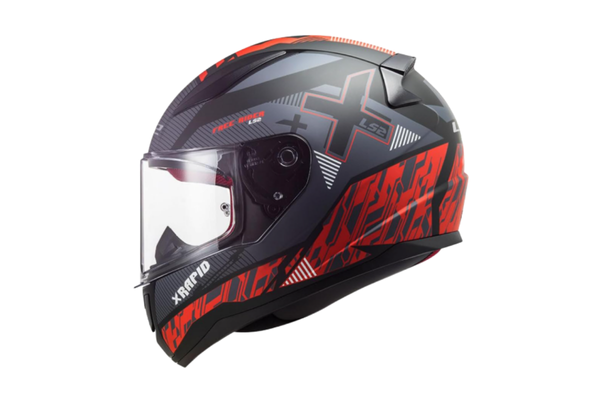 Capacete Masculino Ls2 FF353 Xtreet Vermelho Esportivo Moto