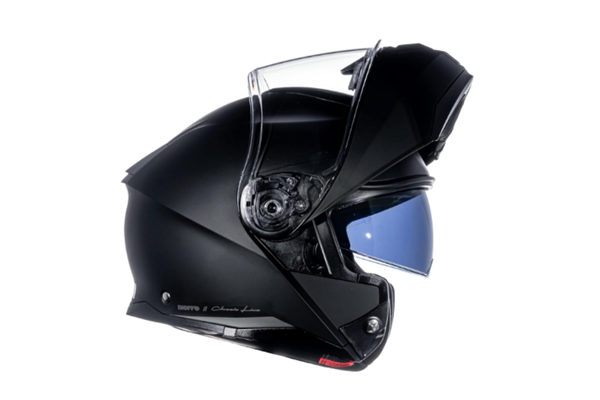 
Capacete Moto Bieffe B-Dynamic Escamoteavel Preto Fosco Com Óculos Solar Interno