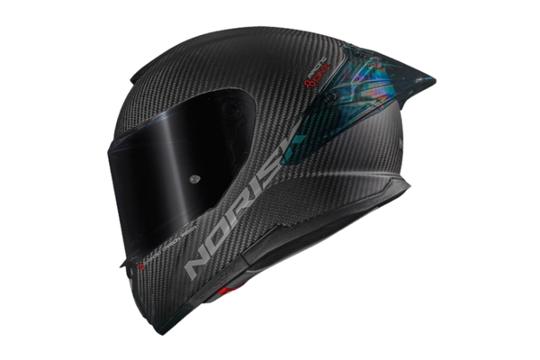 Capacete Norisk Carbon R Solid Preto Fosco Tamanho:61