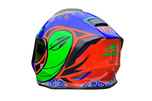 Capacete de Moto Mormaii M1 Mamute Azul Brilho Original Masculino Feminino Esportivo