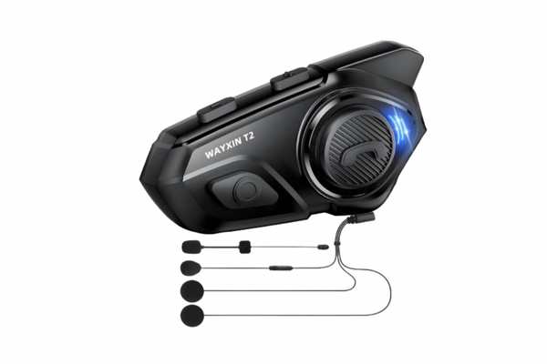 
Intercomunicador para Capacete 30 Metros Wayxin T2 Com Microfone Bluetooth Preto