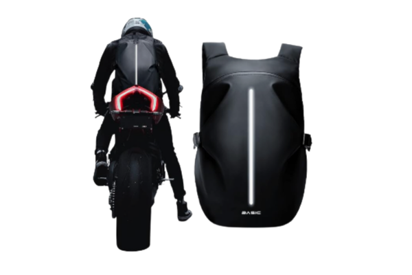  Mochila de motocicleta, mochila de capacete impermeável para homens