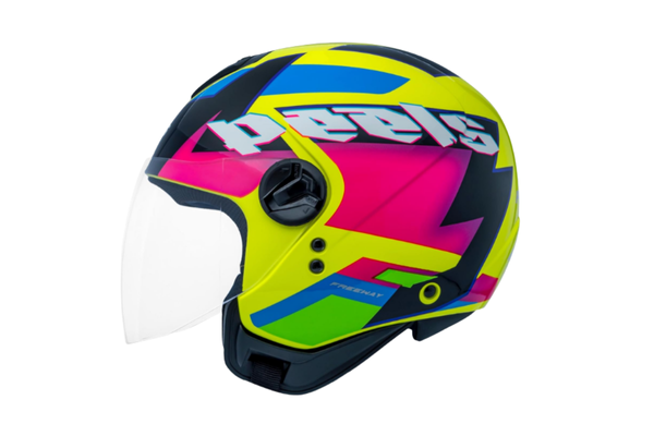 Peels Capacete Moto Aberto Freeway Hype Amarelo