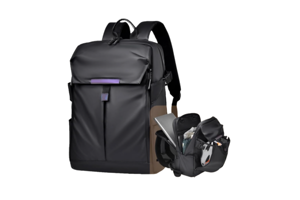 Romantic Crown Mochila Couro Masculina Impermeável Reforçada para Notebook Capacete Motorcycling