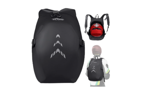 SKYJDM Mochila de motocicleta masculina - Mochila de capacete impermeável de grande capacidade para homens