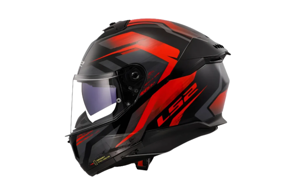 Capacete Masculino Ls2 Ff808 Fury Vermelho Bicomposto Moto