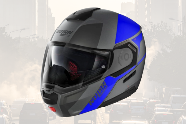 comparativo nolan azul e cinza com viseira interna 