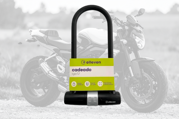 Cadeado Bike Bicicleta U Lock Trava Chave 170x320mm Elleven Cor Preto