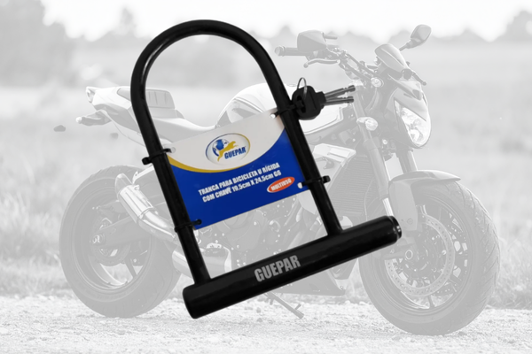 Cadeado Tranca Trava U Lock Reforçada Bicicleta Bike Moto