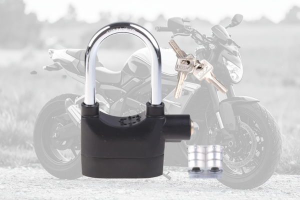 Cadeado preto com alarme sonoro Vbs Brasil