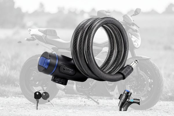 Trava Segurança Cadeado Para Bicicleta Com Suporte Chave Corrente Prender Bicicleta Cadeado Bicicleta Reforçado Bike Segurança Tdx