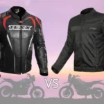 Jaqueta de motociclista da marca texx e uma da marca x11