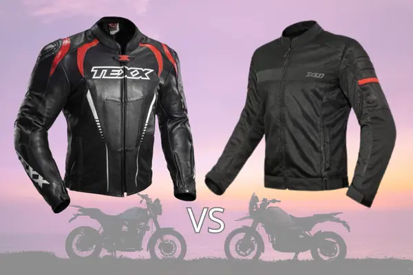 Jaqueta de motociclista da marca texx e uma da marca x11